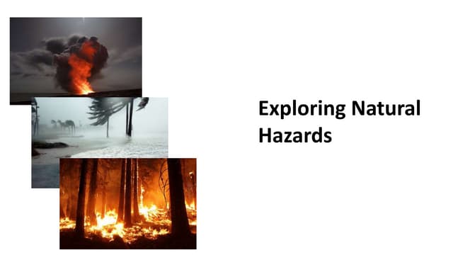 Exploring Natural Hazards