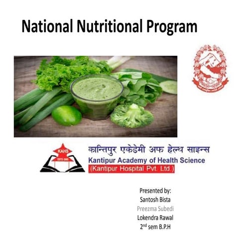 National nutritional program