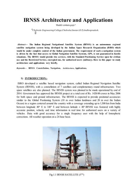 Navic india's own navigation system