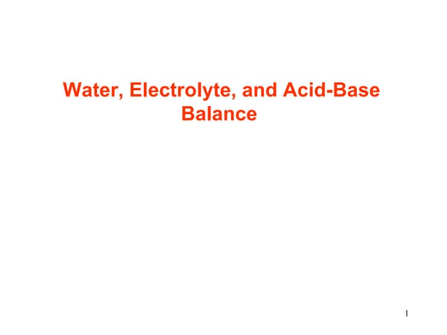 Fluids & Electrolyte