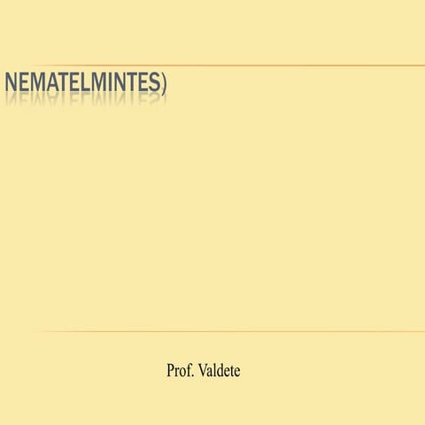 Nematelmintes