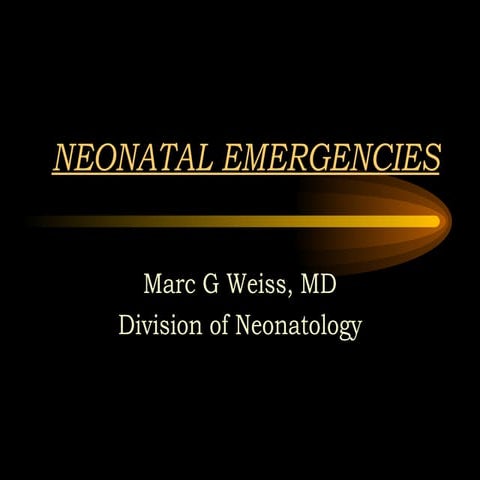 Neonatal Emergencies