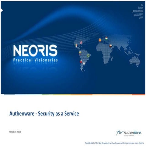 Neoris authenware   security as a service