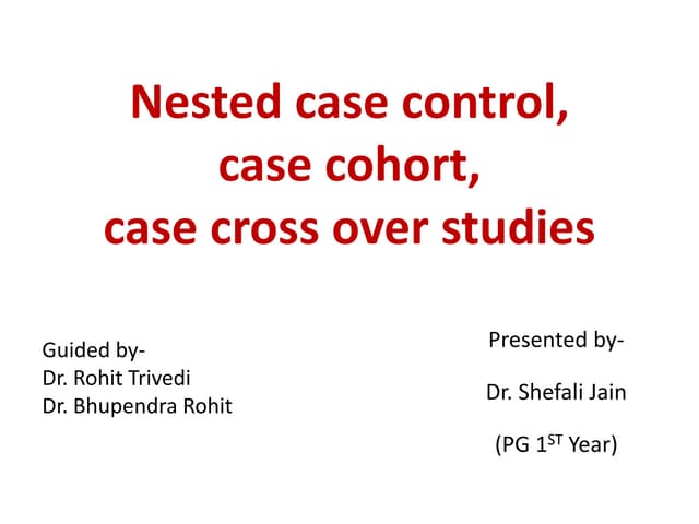 Nested case control,