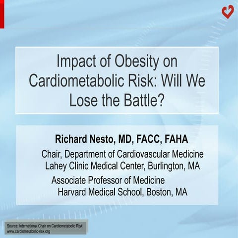 Impact of obesity on cardiometabolic risk: Will we lose the battle?