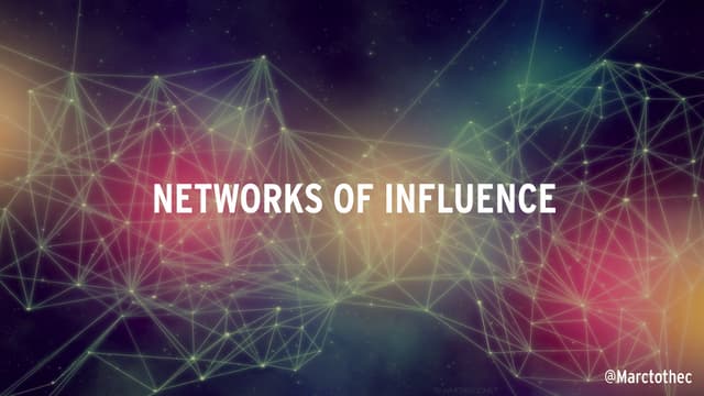 Networks of influence  - Social Media Week (NYC), 2015