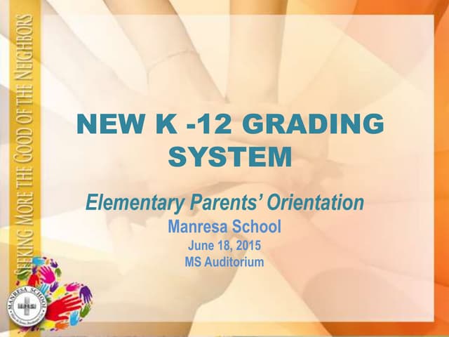 New k 12 grading system