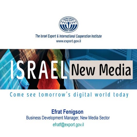 New Media_Israel Export Institute