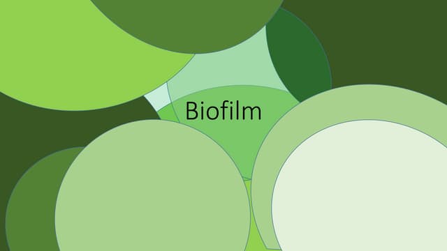 Biofilm in Endodontics