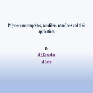 Polymer nanocomposites, nanofillers and their applications