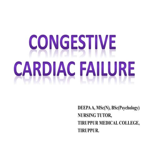 Congestive Cardiac Failure..presentation