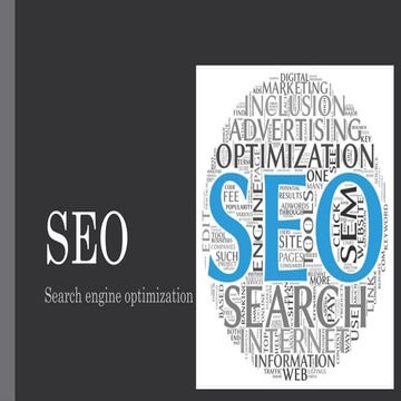 What is Search engine optimization presentation