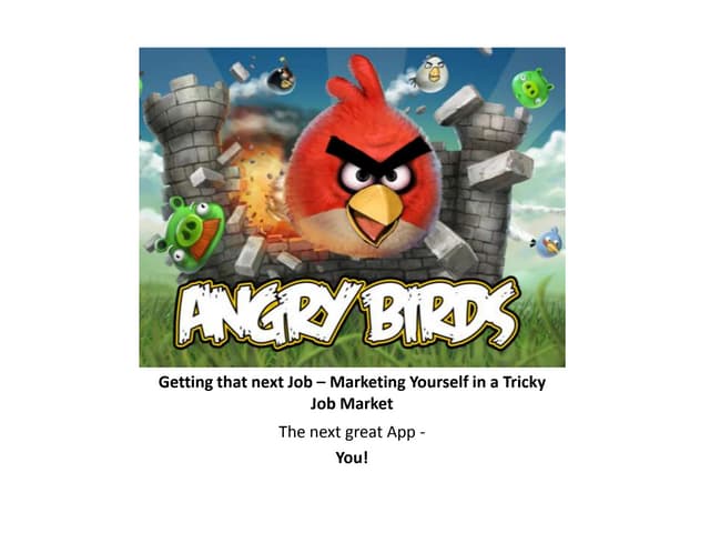 Marketing Yourself for Your Next Career Opportunity 