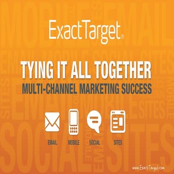 CRM & Multi-Channel Marketing Theatre: Tying It All Together: Multi-channel m...
