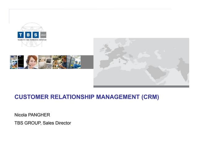 Il CRM per migliorare la gestione della forza vendita verso un percorso di cr...