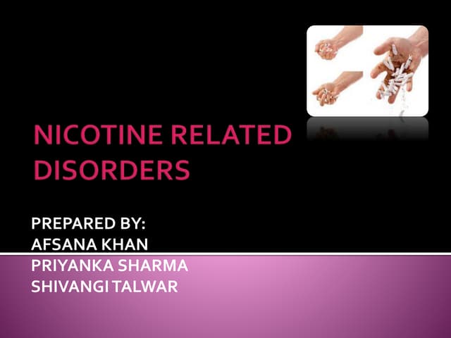 Nicotine presentation