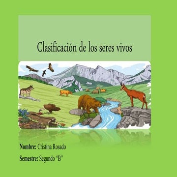 Clasificación de los seres vivos