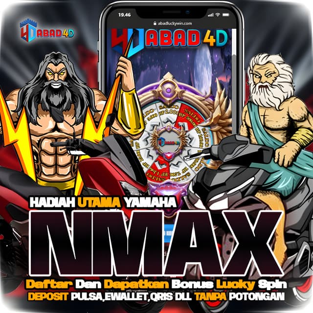 LUCKY SPIN ABAD4D – Raih Hadiah Yamaha NMAX dan Bonus Melimpah!