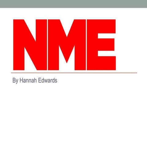 NME - magazine research task