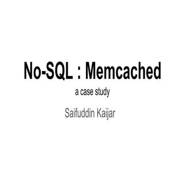 No sql presentation