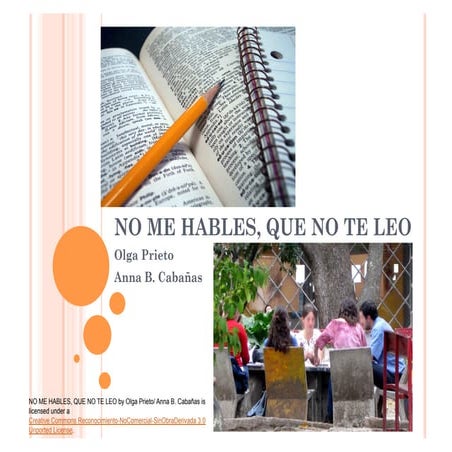 No me hables, que no te leo