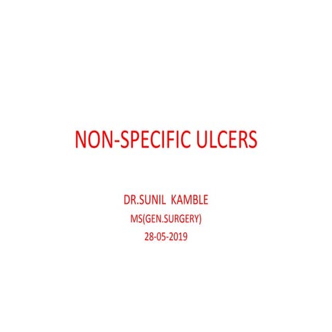 Non specific ulcers