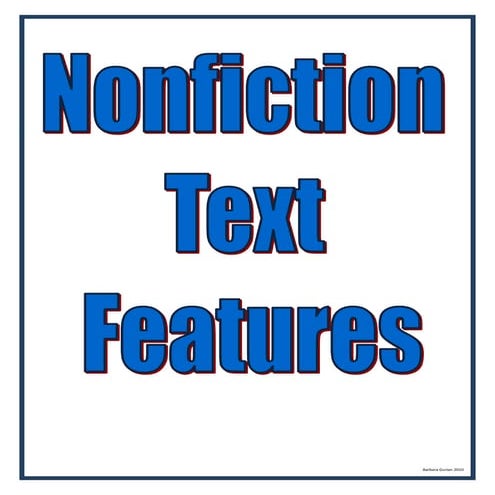 Non fiction unit continued