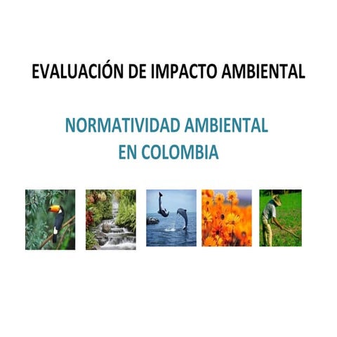 Normativa ambiental en Colombia