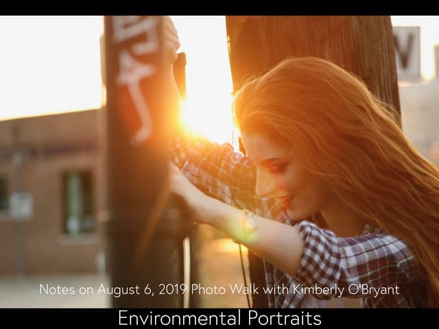 Photography Tutorial - Environmental Portraits
