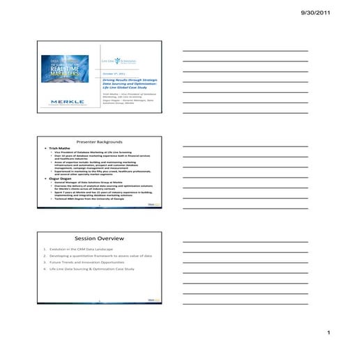 Notes Version: Driving Results through Strategic Data Sourcing and Optimizati...