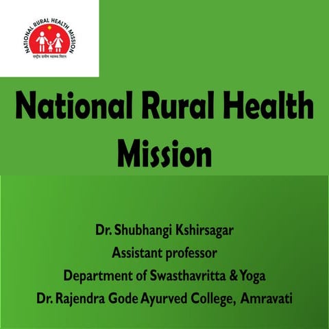 National Rural Health Mission