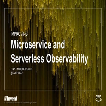 SRV210 Improving Microservice and Serverless Observability with Monitoring Data