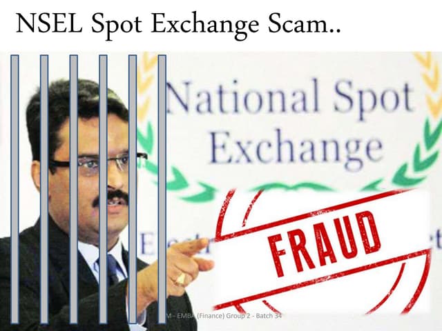 NSEL Spot Exchange Scam