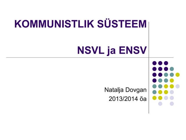 NSVL ja idablokk