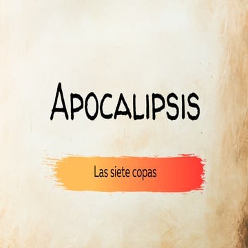Las siete copas del Apocalipsis