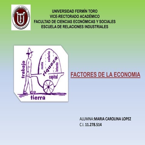 FACTORES DE LA ECONOMIA