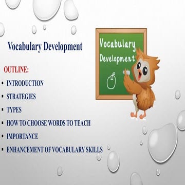 Vocabulary Development in Oxford English