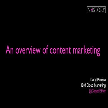 Content Marketing Introduction (Nustory) 