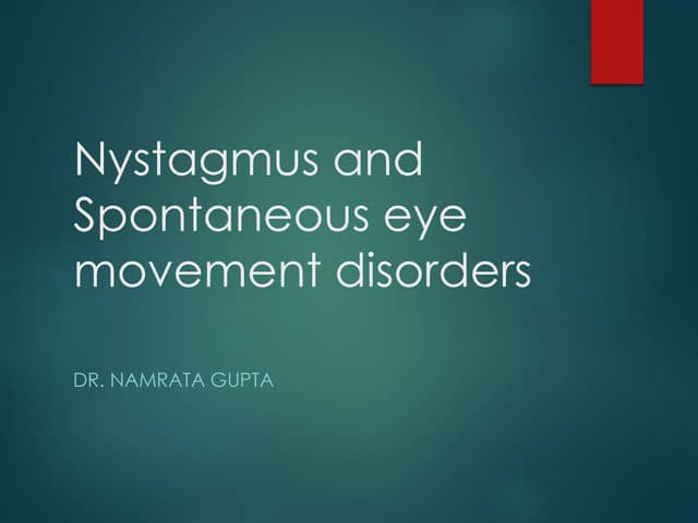 Nystagmus  namrata