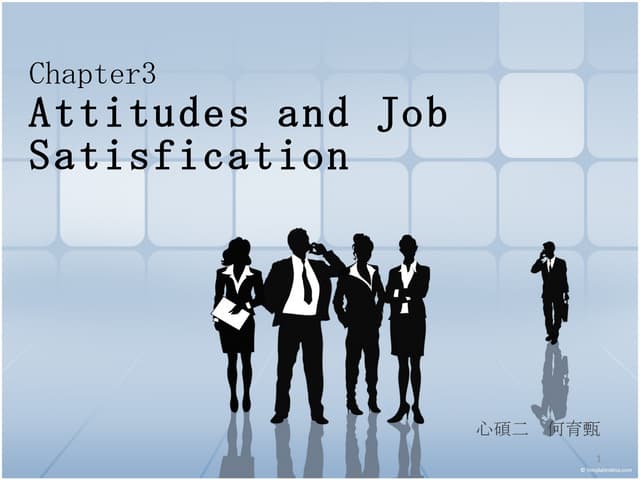 ch3 attitudes and job satisfaction