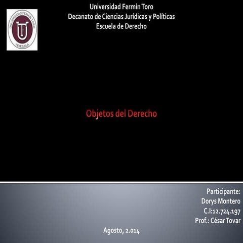 Objeto del Derecho