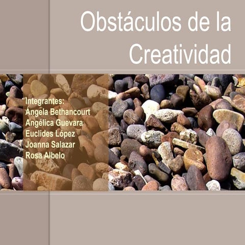 Obstaculos de la creatividad