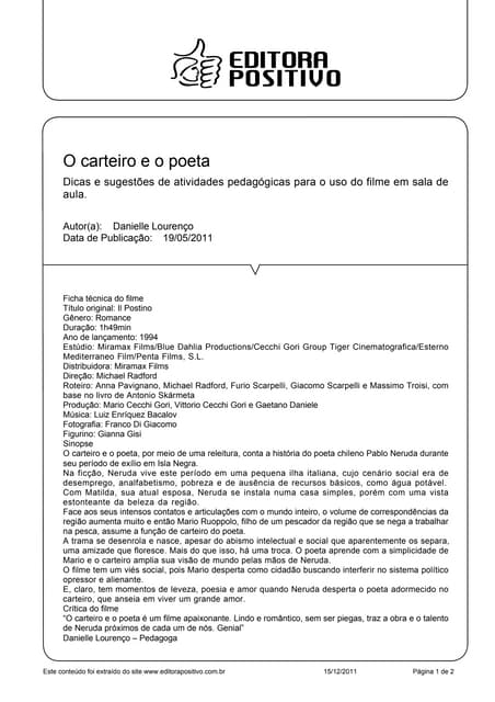 O carteiro eopoeta