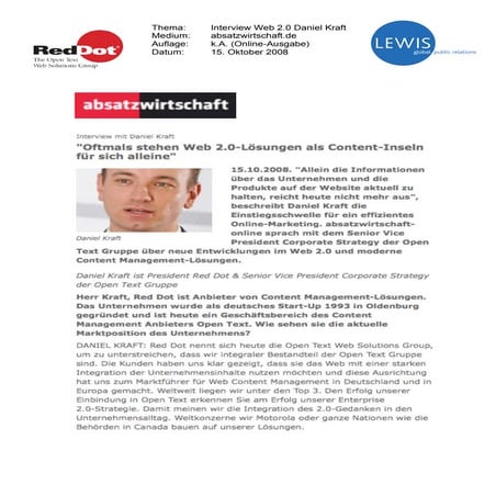 Oct 08 - E2.0 And Sales (Absatzwirtschaft)