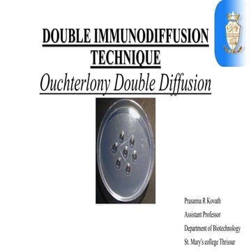Ouchterlony double immunodiffusion 
