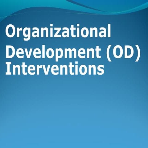 OD Interventions