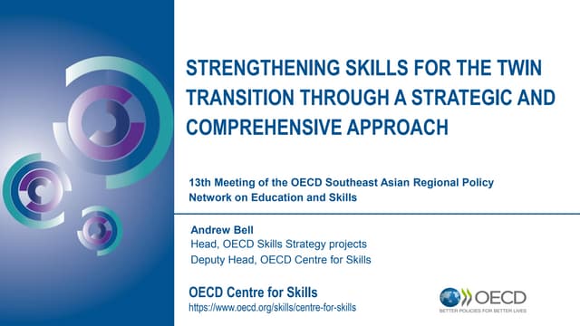 OECD Skills Strategies and the twin transitions