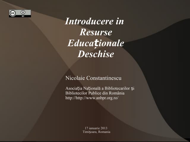 Resurse Educaționale Deschise la Timișoara