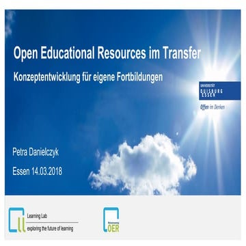 Open Educational Resources im Transfer - Konzeptentwicklung für eigene Fortbi...