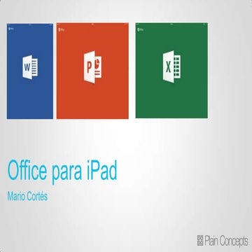 Resumen de Office para iPad